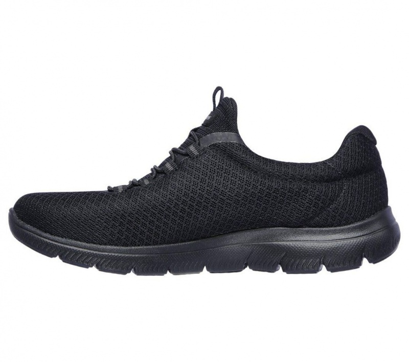 Black Skechers Summits Women's Sneakers | CBID-03248