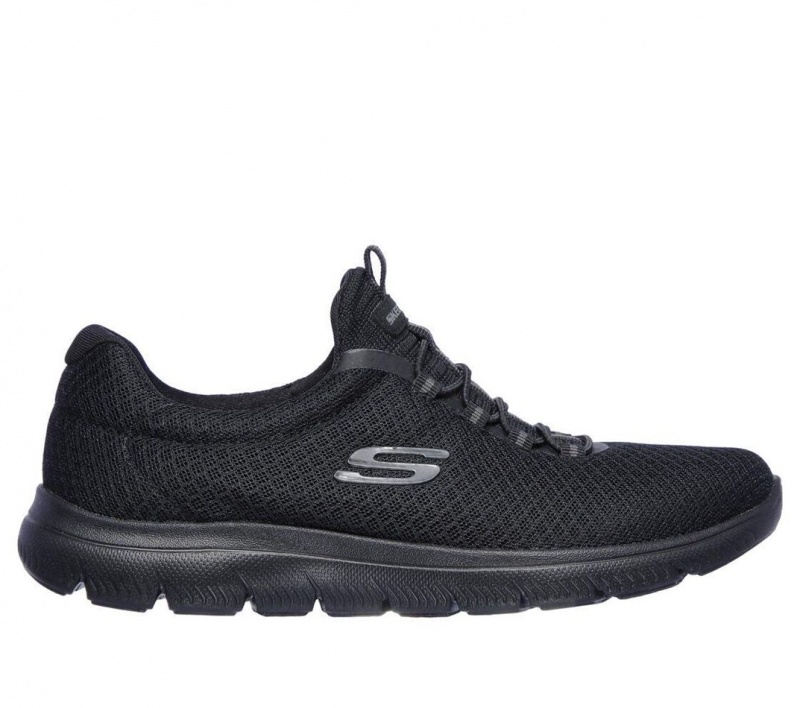 Black Skechers Summits Women\'s Sneakers | CBID-03248