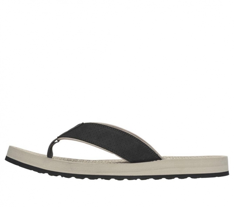 Black Skechers Tantric - Copano Men's Sandals | RTSP-51489