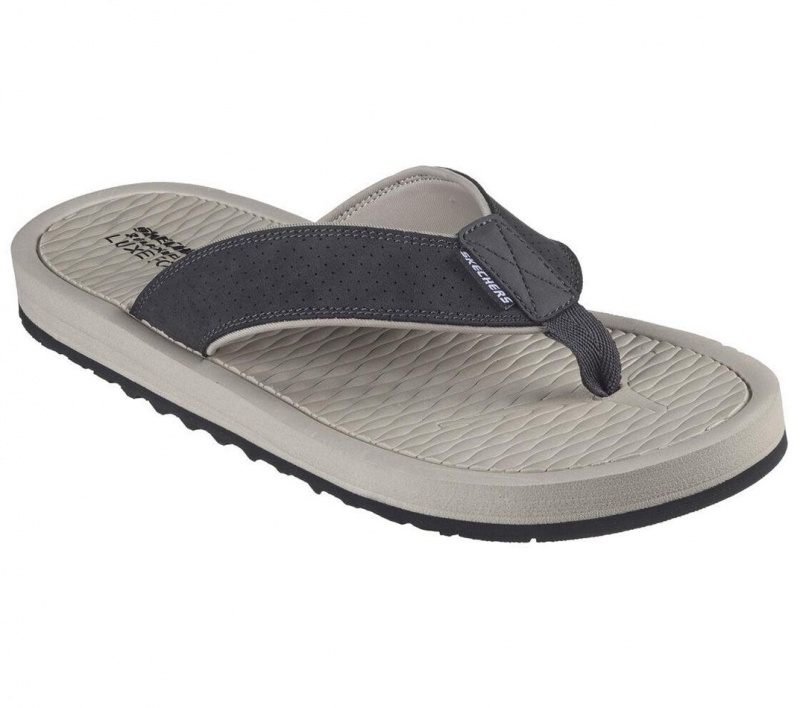 Black Skechers Tantric - Copano Men's Sandals | RTSP-51489