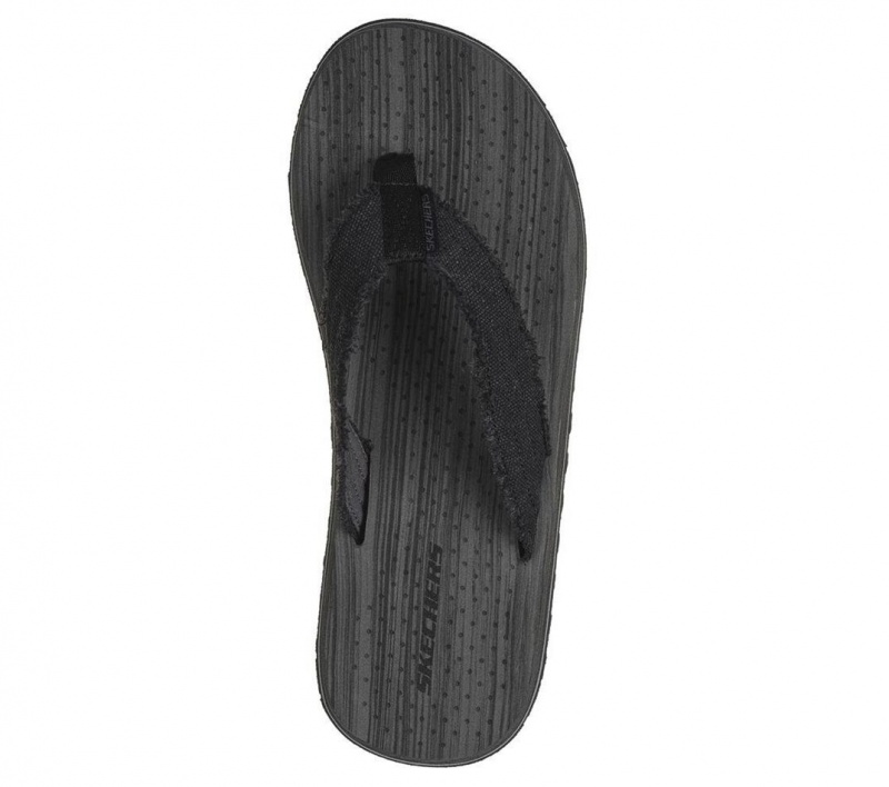 Black Skechers Tantric - Fritz Men's Sandals | NGJM-24596