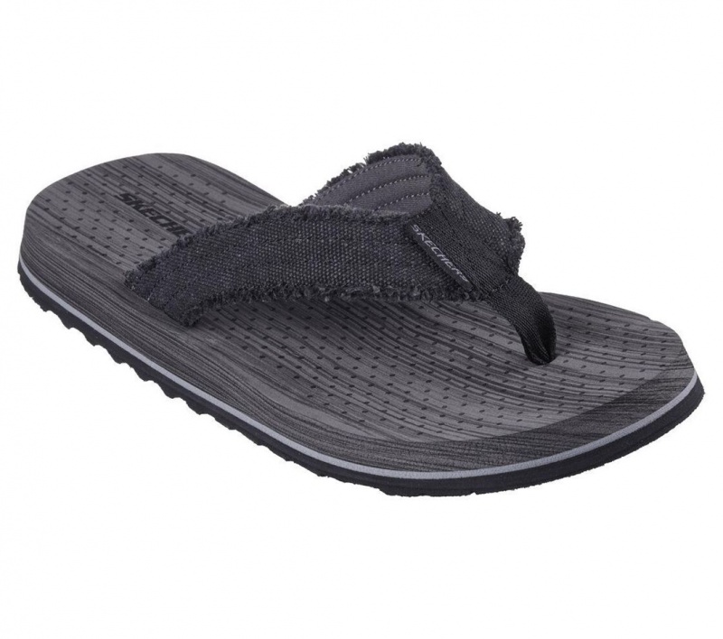 Black Skechers Tantric - Fritz Men's Sandals | NGJM-24596