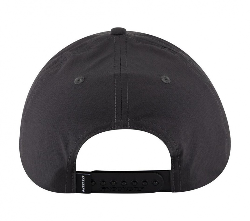 Black Skechers Tearstop Snapback Men's Hats | UWIJ-57820