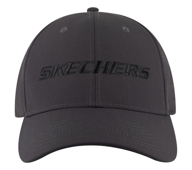 Black Skechers Tearstop Snapback Men's Hats | UWIJ-57820