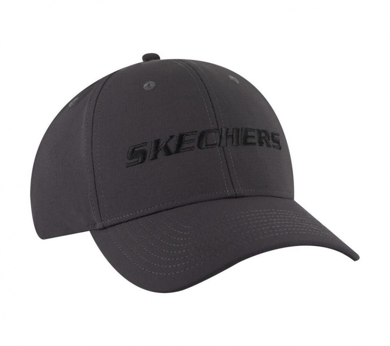 Black Skechers Tearstop Snapback Men's Hats | UWIJ-57820