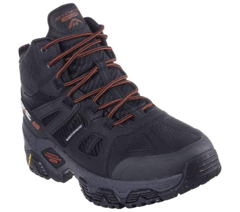 Black Skechers Terrabite Trekker Men's Boots | BLYW-74218