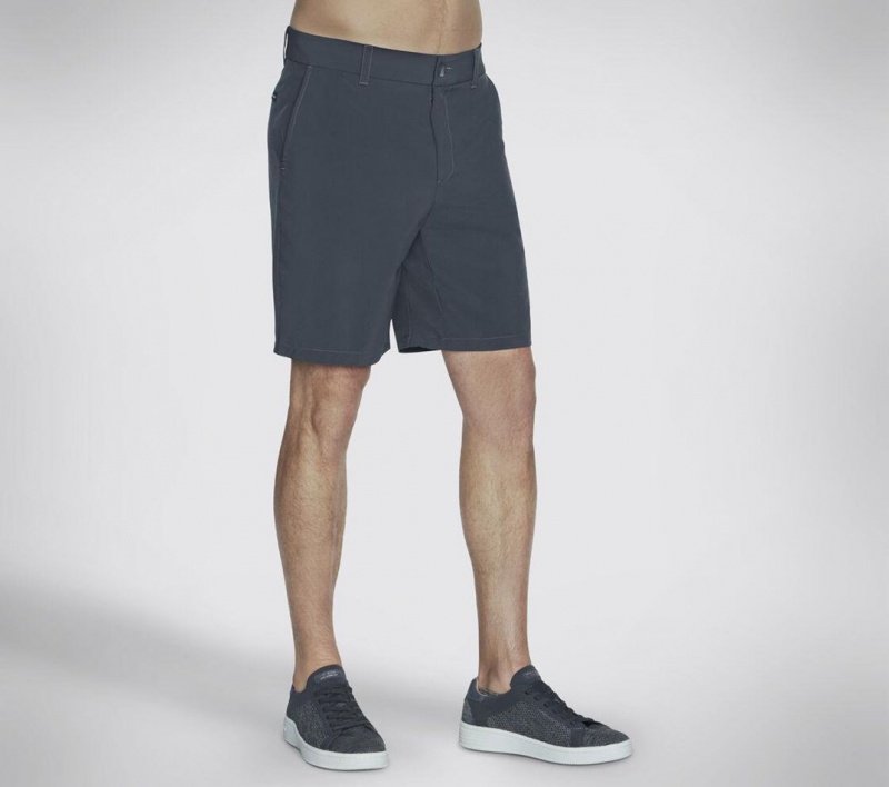 Black Skechers The Go Walk Everywhere 9-inch Men's Shorts | AXRP-84139