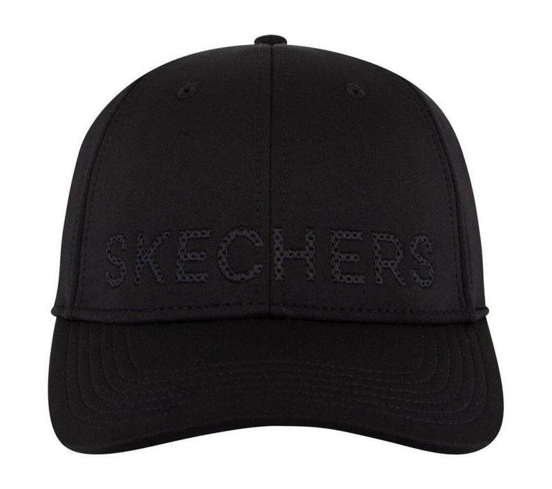 Black Skechers Tonal Logo Women's Hats | GOAP-04187