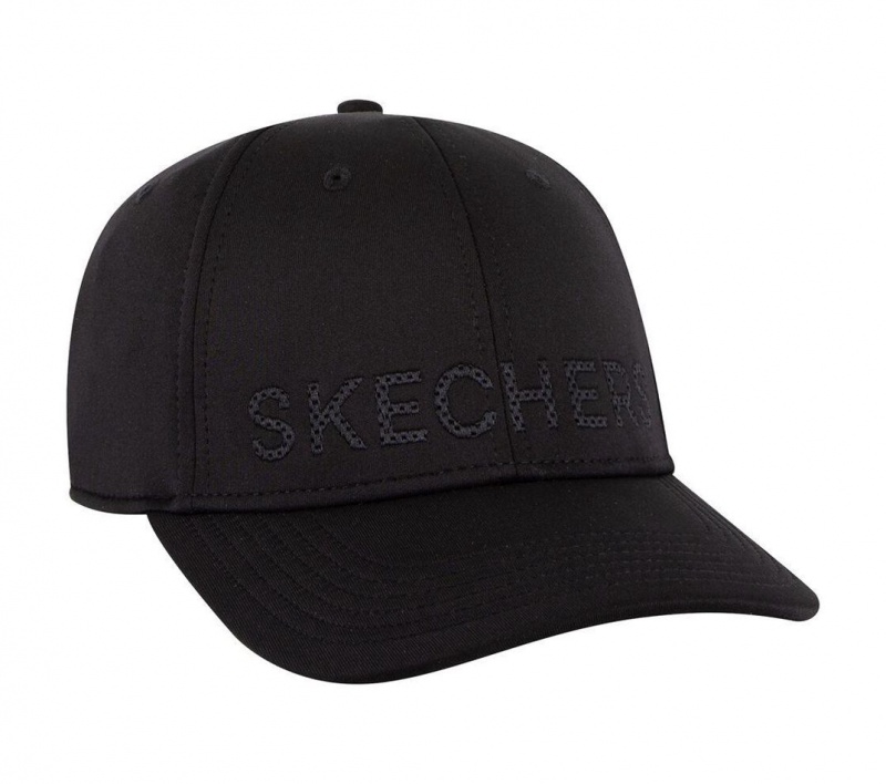 Black Skechers Tonal Logo Women's Hats | GOAP-04187