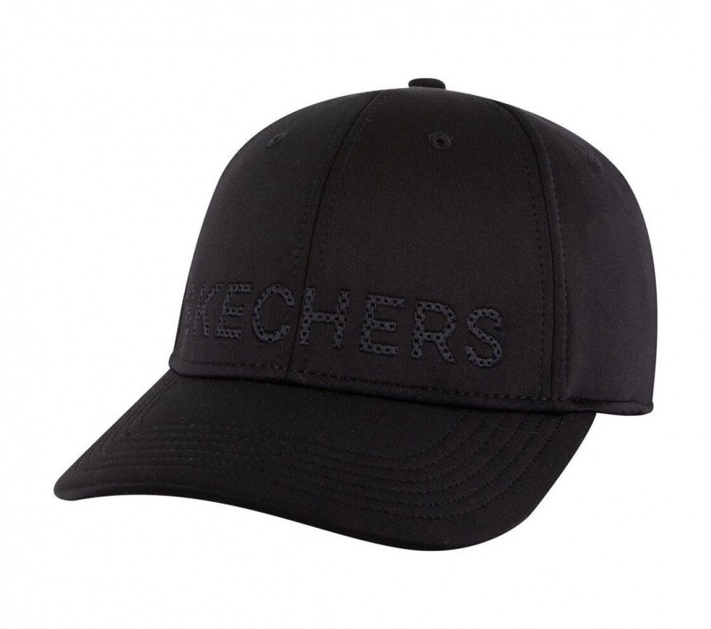 Black Skechers Tonal Logo Women\'s Hats | GOAP-04187