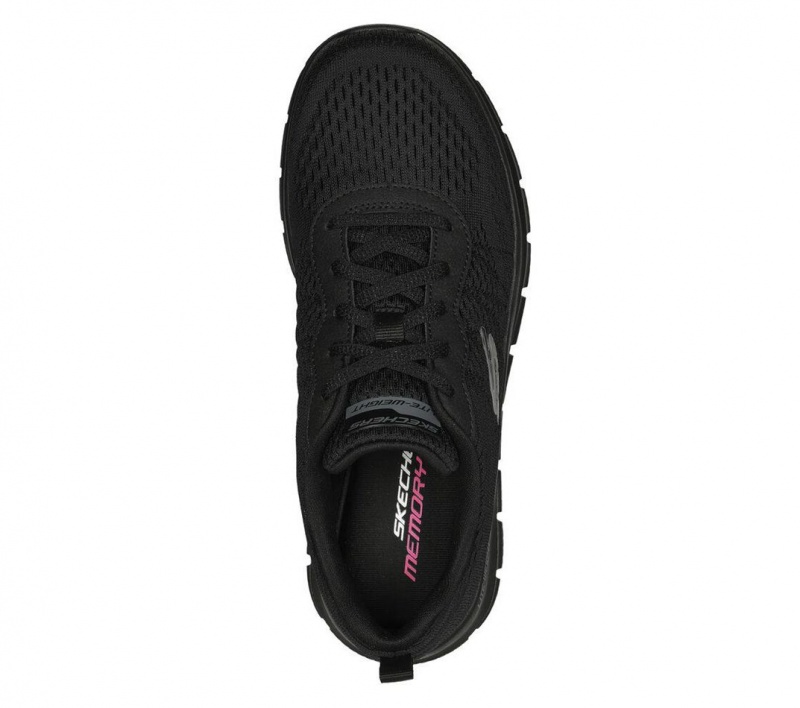 Black Skechers Track - New Staple Women's Sneakers | GAPM-45781