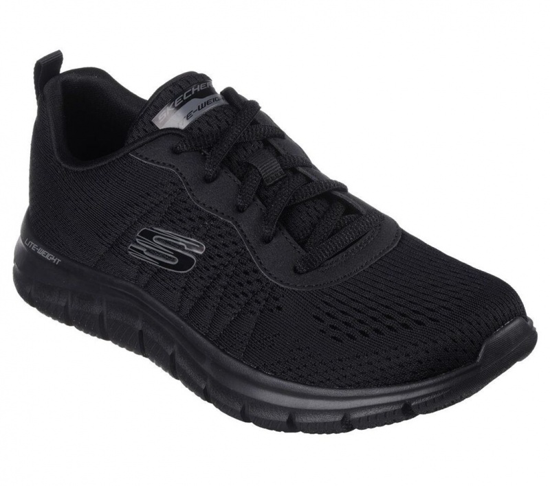 Black Skechers Track - New Staple Women's Sneakers | GAPM-45781