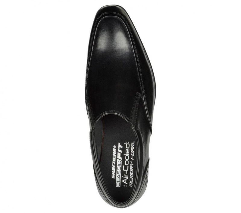 Black Skechers Trentmore - Dafoe Men's Dress Shoes | PMSB-93871