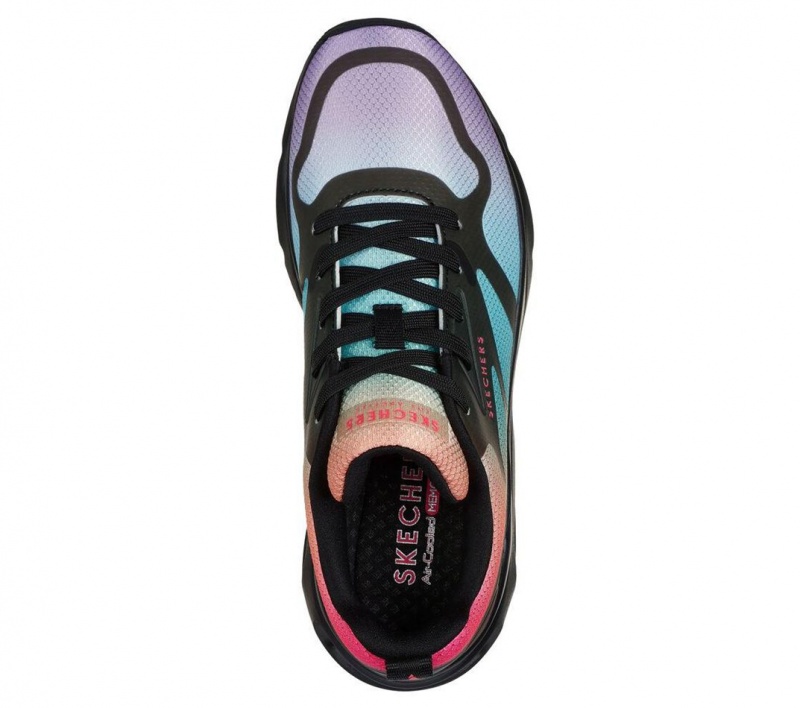 Black Skechers Tres-air Uno - Hazey Sunset Women's Sneakers | XKSV-70485