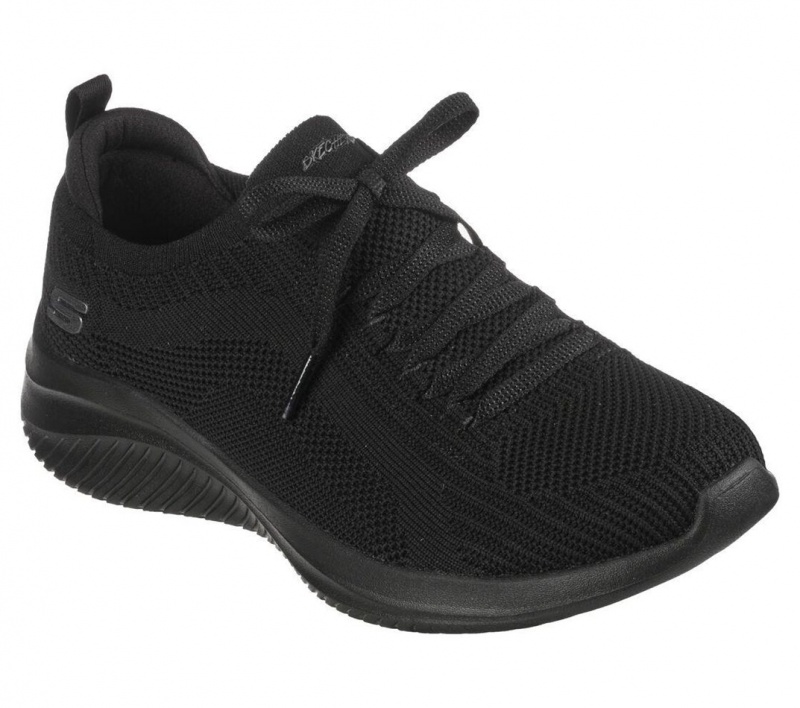 Black Skechers Ultra Flex 3.0 - Big Plan Women's Sneakers | URJL-87240