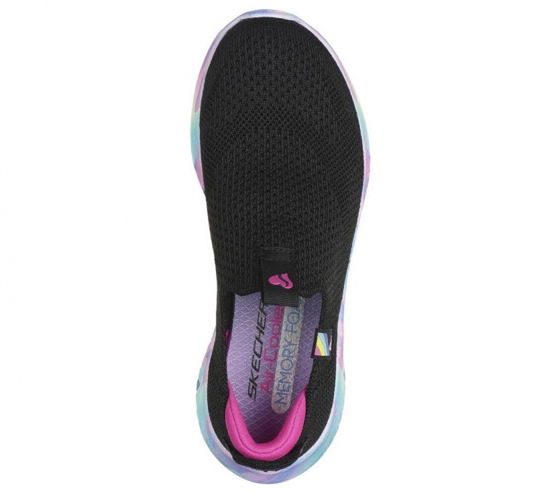 Black Skechers Ultra Flex 3.0 - Blissful Bay Girls' Sneakers | EKDJ-95783