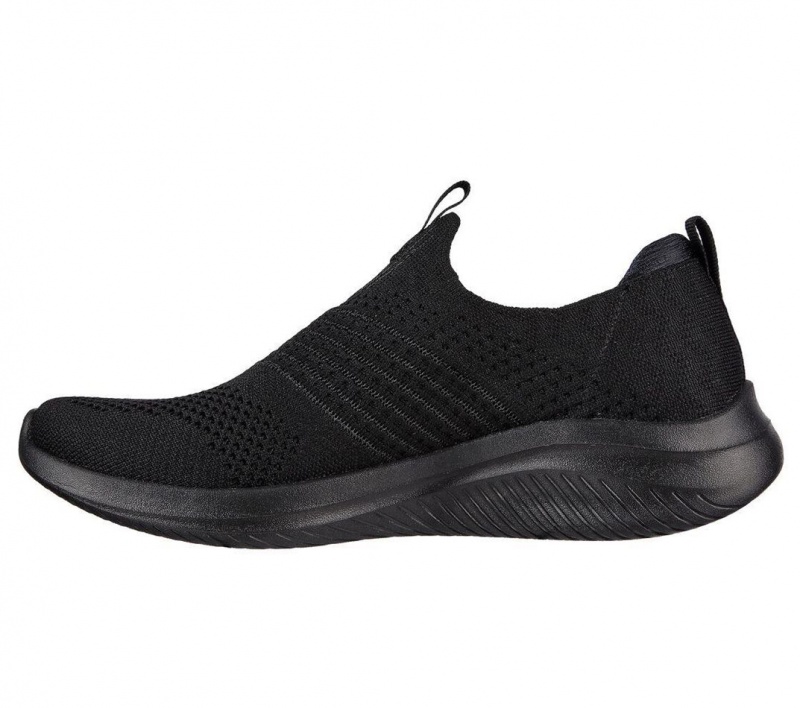 Black Skechers Ultra Flex 3.0 - Classy Charm Women's Sneakers | YJGF-81693