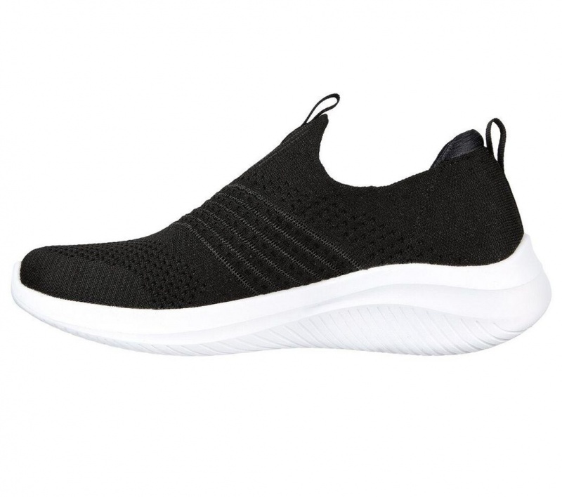 Black Skechers Ultra Flex 3.0 - Classy Charm Women's Sneakers | YCKD-49602