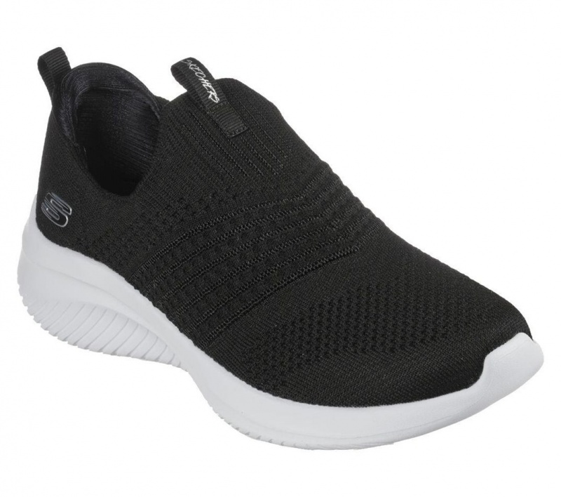 Black Skechers Ultra Flex 3.0 - Classy Charm Women's Sneakers | YCKD-49602