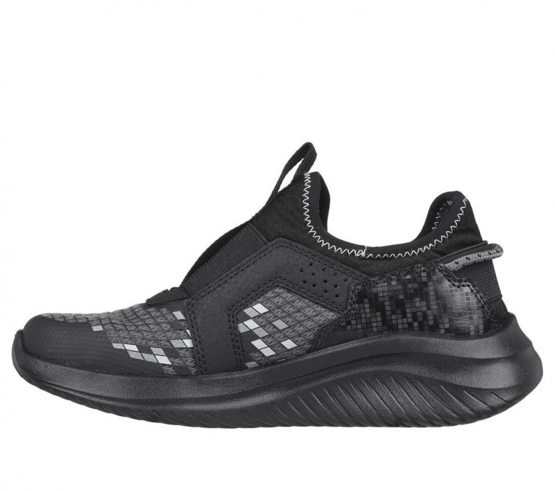 Black Skechers Ultra Flex 3.0 - Triple Pointz Boys' Sneakers | ZKNO-89021