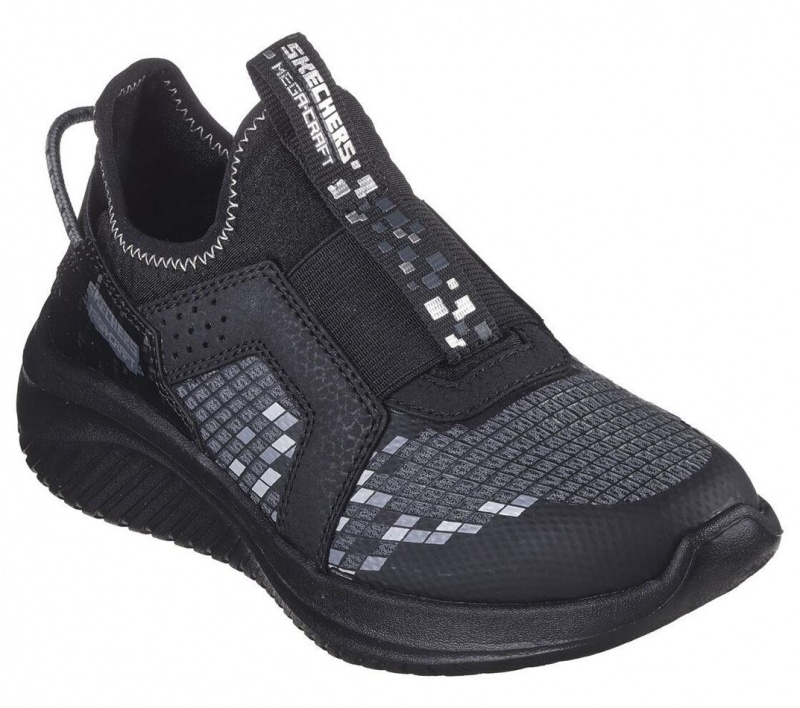 Black Skechers Ultra Flex 3.0 - Triple Pointz Boys' Sneakers | ZKNO-89021