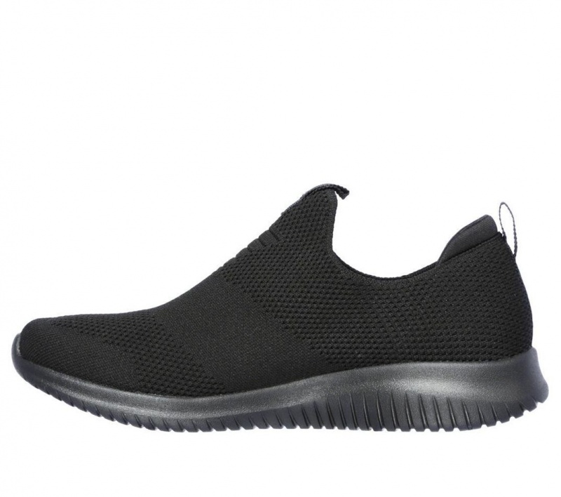 Black Skechers Ultra Flex - First Take Women's Sneakers | HMOX-53170