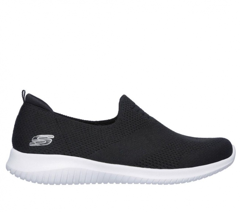 Black Skechers Ultra Flex - Harmonious Women\'s Sneakers | LZFE-82534