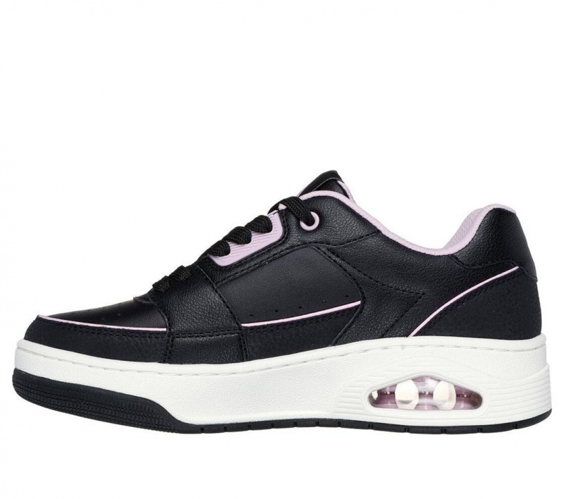 Black Skechers Uno Court - Courted Style Women's Sneakers | WUOC-92065