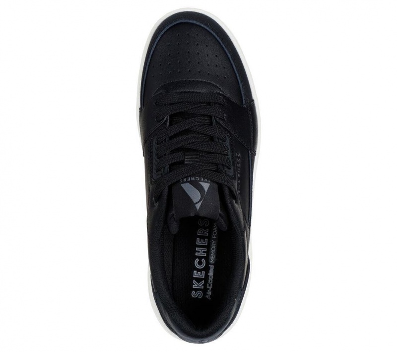 Black Skechers Uno Court - Courted Style Women's Sneakers | KGRZ-10432