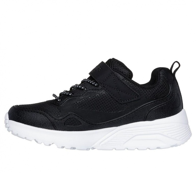 Black Skechers Uno Lite - Worlo Boys' Sneakers | IEUQ-15643