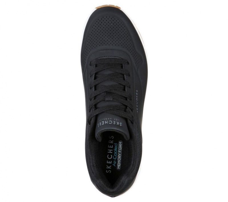 Black Skechers Uno - Stand On Air Men's Sneakers | PBAV-76902