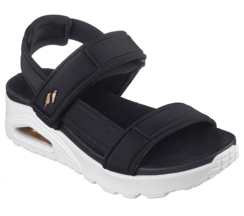 Black Skechers Uno - Summerstand2 Women's Sandals | JSAH-14036