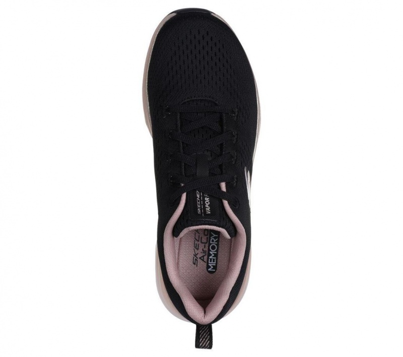 Black Skechers Vapor Foam - Midnight Glimmer Women's Sneakers | SOKC-56824