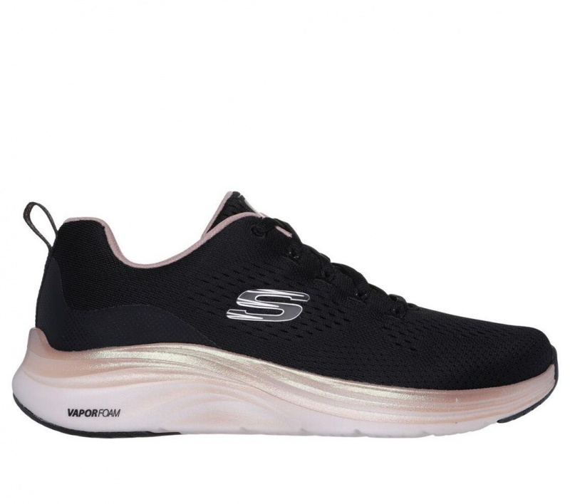 Black Skechers Vapor Foam - Midnight Glimmer Women\'s Sneakers | SOKC-56824