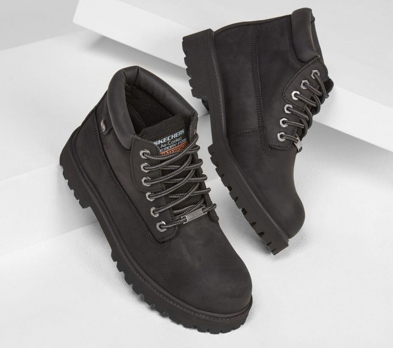 Black Skechers Verdict Men's Boots | VCGZ-42081