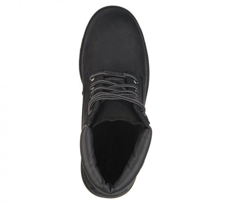 Black Skechers Verdict Men's Boots | VCGZ-42081