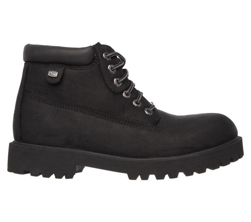 Black Skechers Verdict Men's Boots | VCGZ-42081