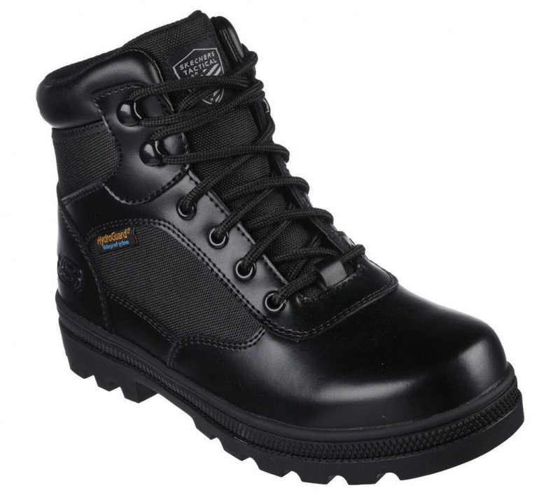 Black Skechers Work: Rotund - Briggit Women's Boots | SRIH-87192