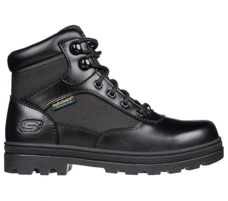 Black Skechers Work: Rotund - Briggit Women\'s Boots | SRIH-87192