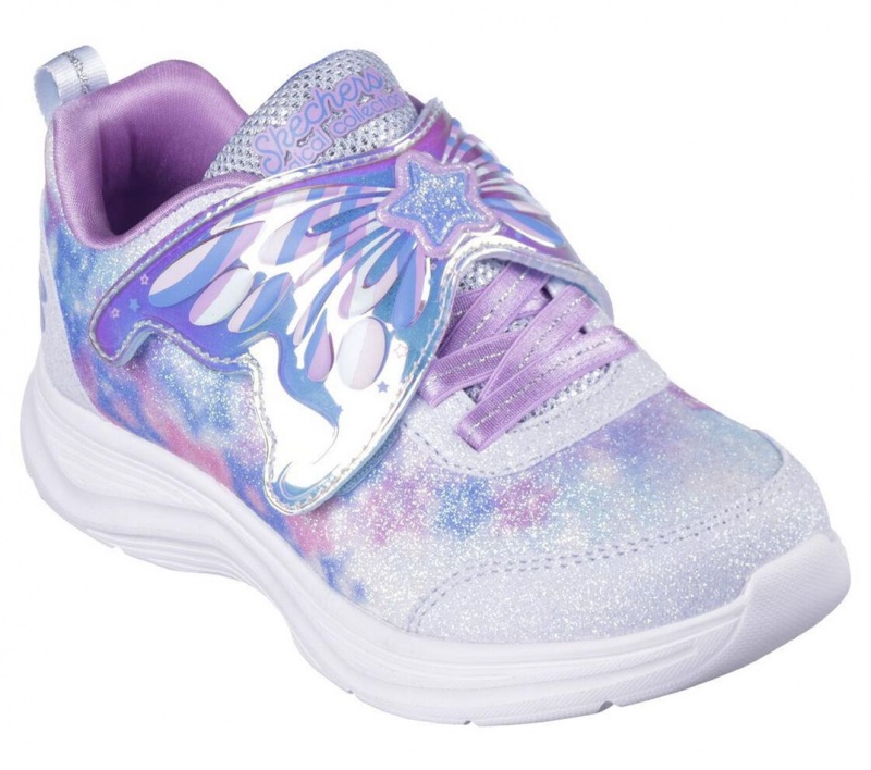 Blue Skechers Glimmer Kicks - Magical Wings Girls' Sneakers | CSFB-68419