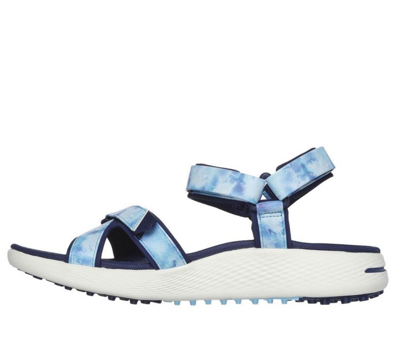 Blue Skechers Go Golf Arch Fit - Arch Fit Daisies Women's Sandals | NKQC-79851