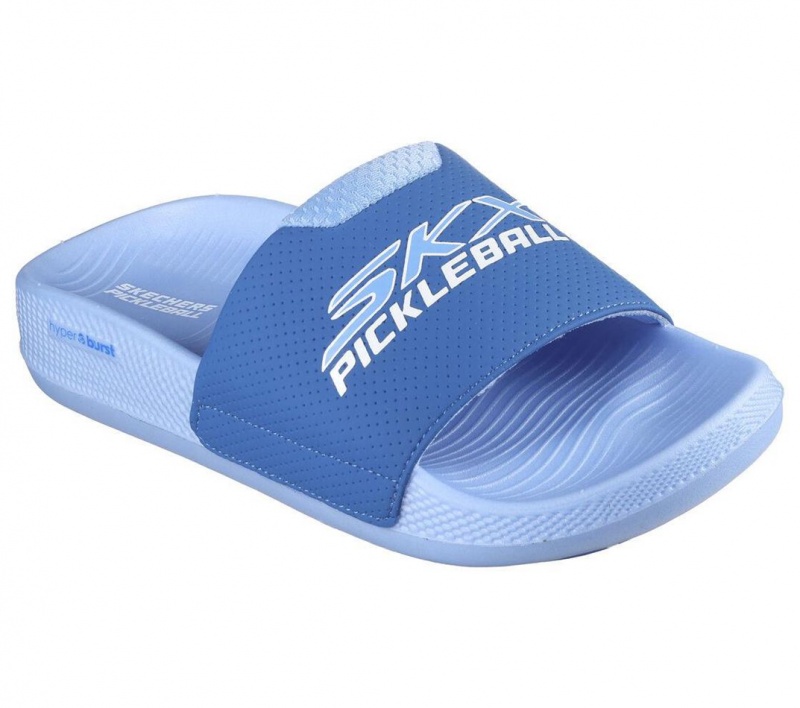 Blue Skechers Hyper Slide - Revive Women's Sandals | ZGYN-79134