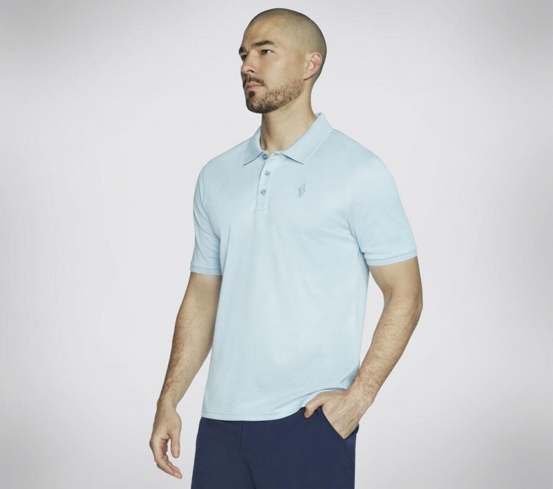 Blue Skechers Off Duty Men's Polo Shirt | EFBN-38102