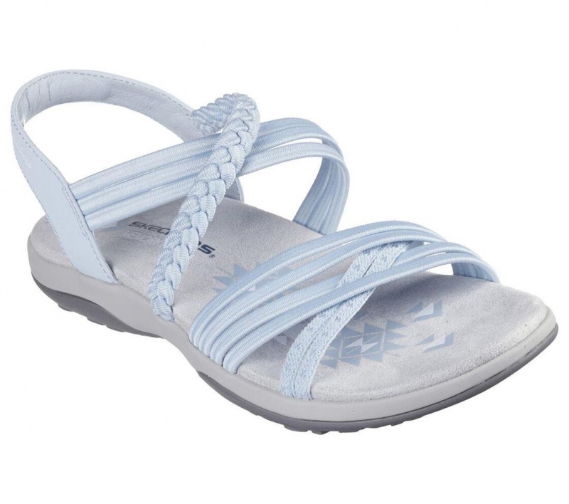 Blue Skechers Reggae Slim - In-love Women's Sandals | QVLU-78352