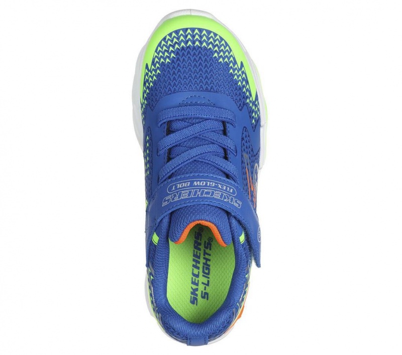 Blue Skechers S Lights: Flex-glow Bolt Boys' Sneakers | PDZB-93514