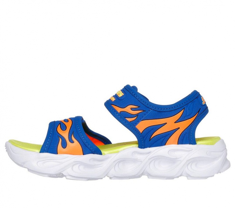 Blue Skechers S Lights: Thermo-flash - Heat Tide Boys' Sandals | BNAJ-71046