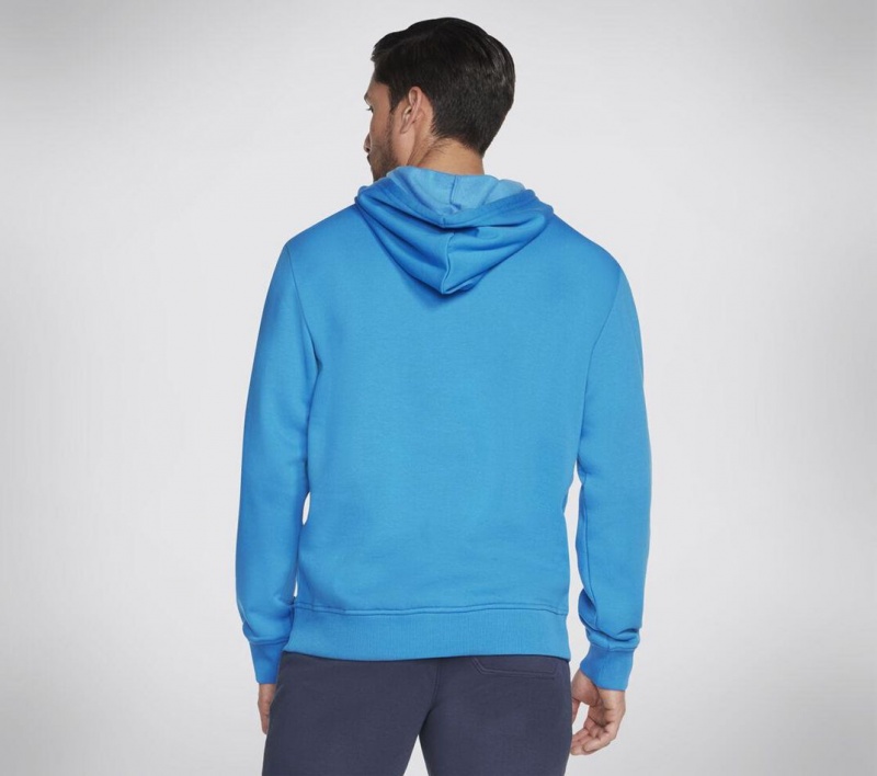 Blue Skechers Skech-sweats Incognito Men's Hoodie | RDUJ-08425