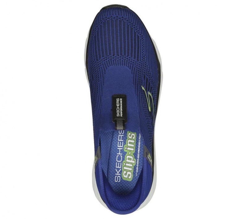 Blue Skechers Slip-ins: Max Cushioning - Advantageous Men's Sneakers | GRCZ-60183