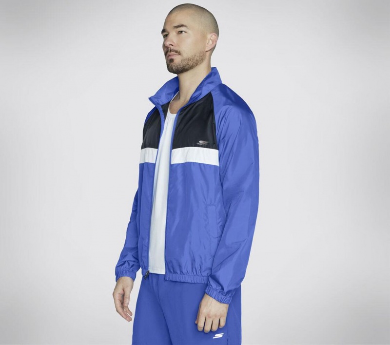 Blue Skechers Speed Elite Track Men's Jackets | KDHW-19860