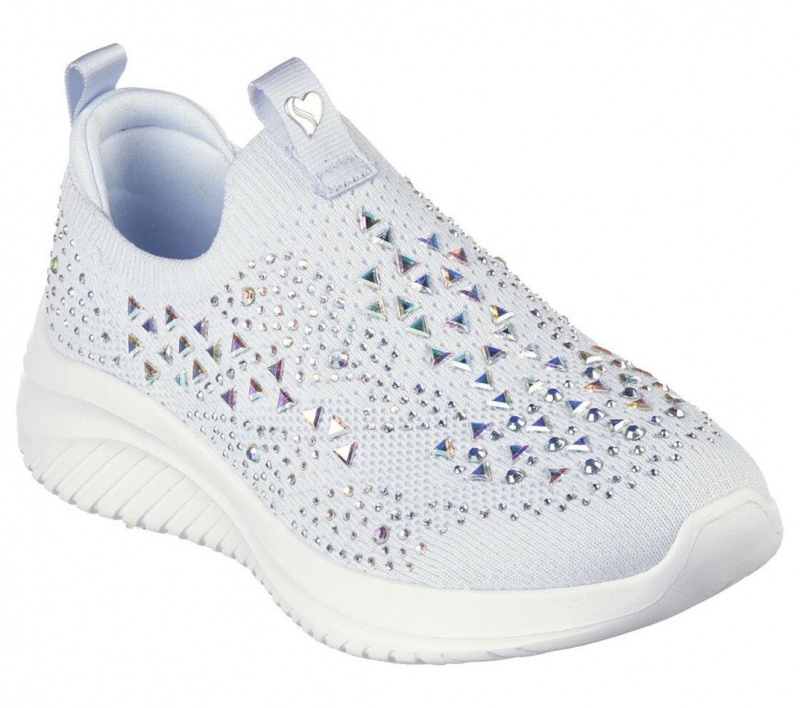 Blue Skechers Ultra Flex 3.0 - Sparkle Show Stopper Girls' Sneakers | BWVN-23809